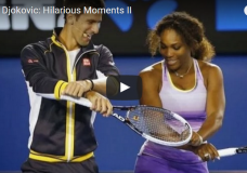 Momentos fantásticos com a estrela do ténis Novak Djokovic